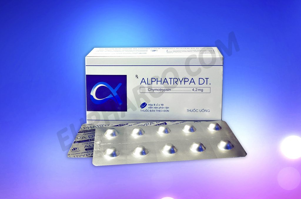 Alphatrypa DT Thành phần Alpha chymotrypsin