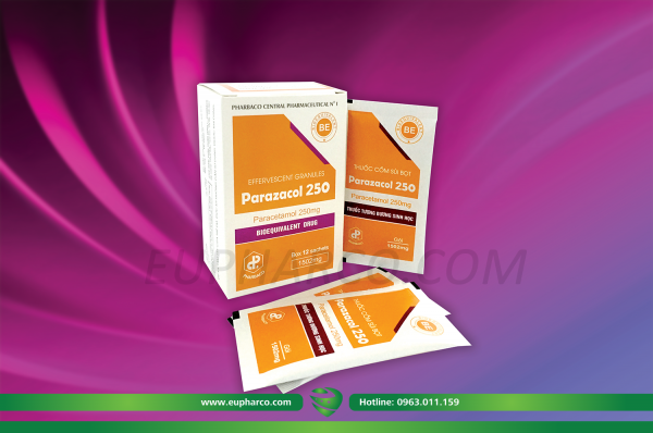 Sản phẩm Parazacol 150mg là sản phẩm được nghiên cứu và sản xuất bởi công ty Dược phẩm Trung Ương I - Pharbaco